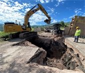 Brush Creek Road excavation