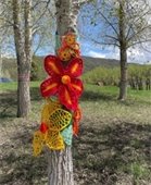 yarn bombing tree